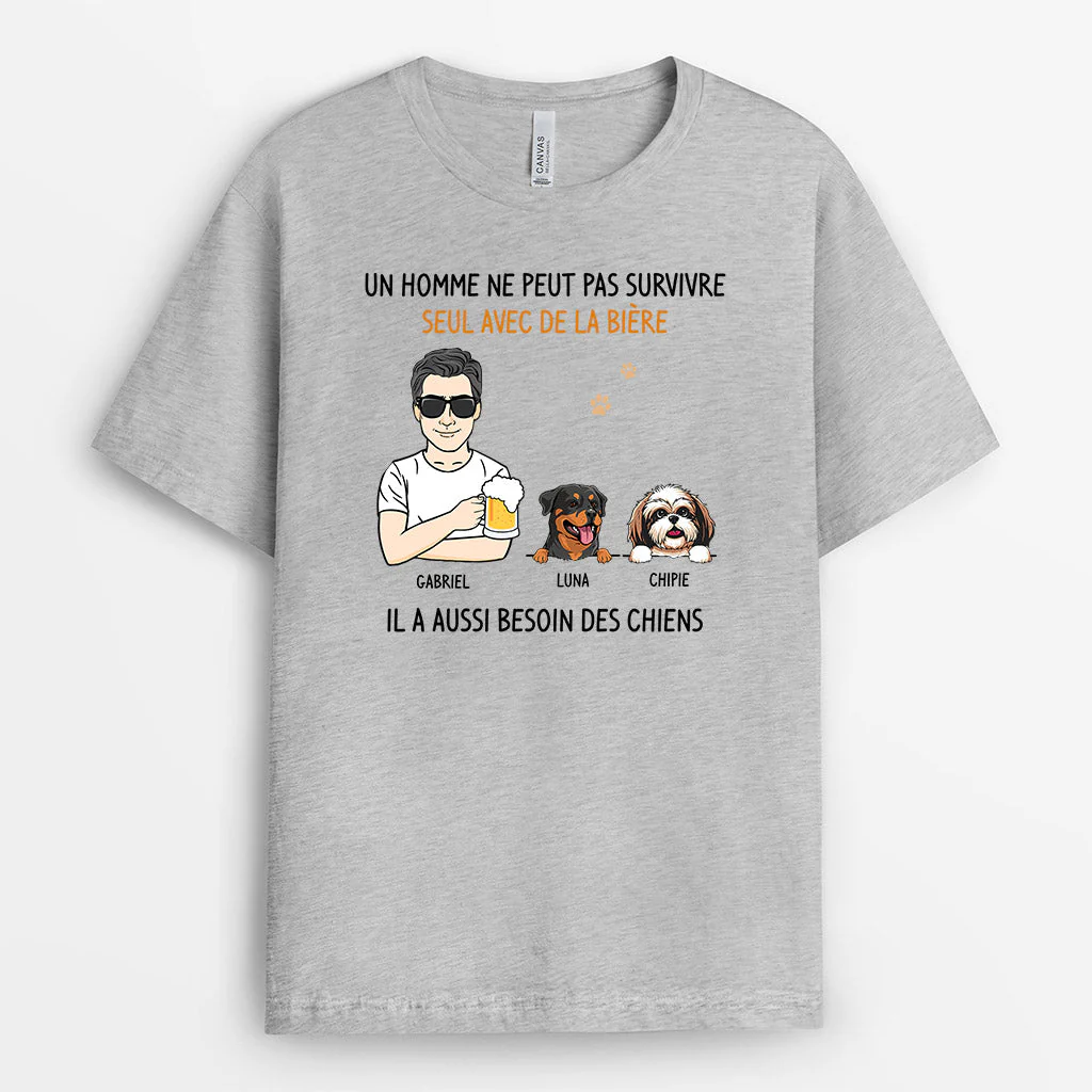 Cadeau Personnalisé Homme Pas Cher - T-shirt Personnalisé Homme - Image 2