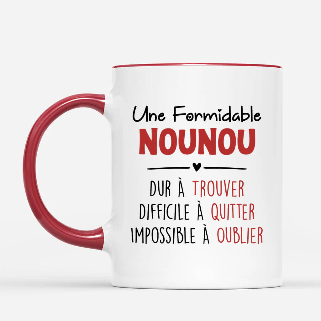 Mug nounou personnalisé – Une merveilleuse nounou - Image 3