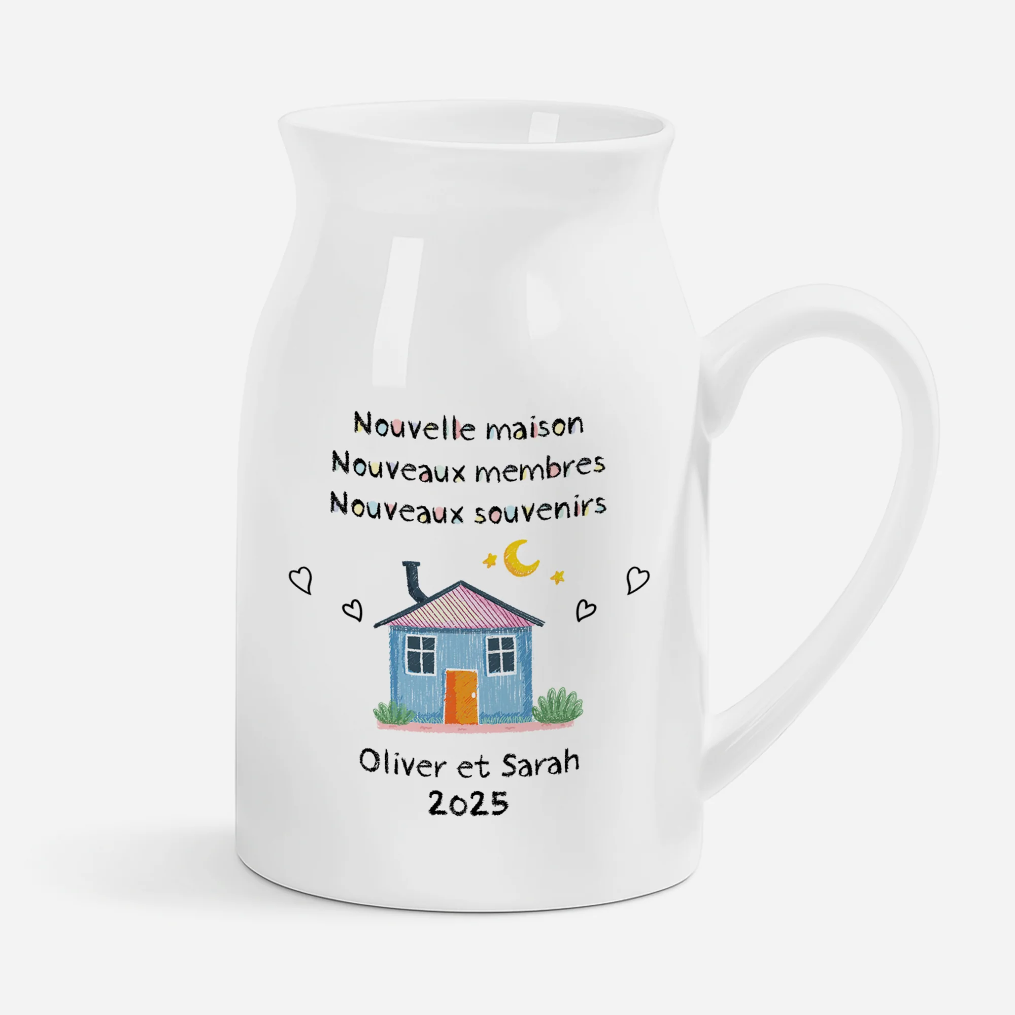 Vase Personnalisable Couple - Nouvelle Maison Colorée