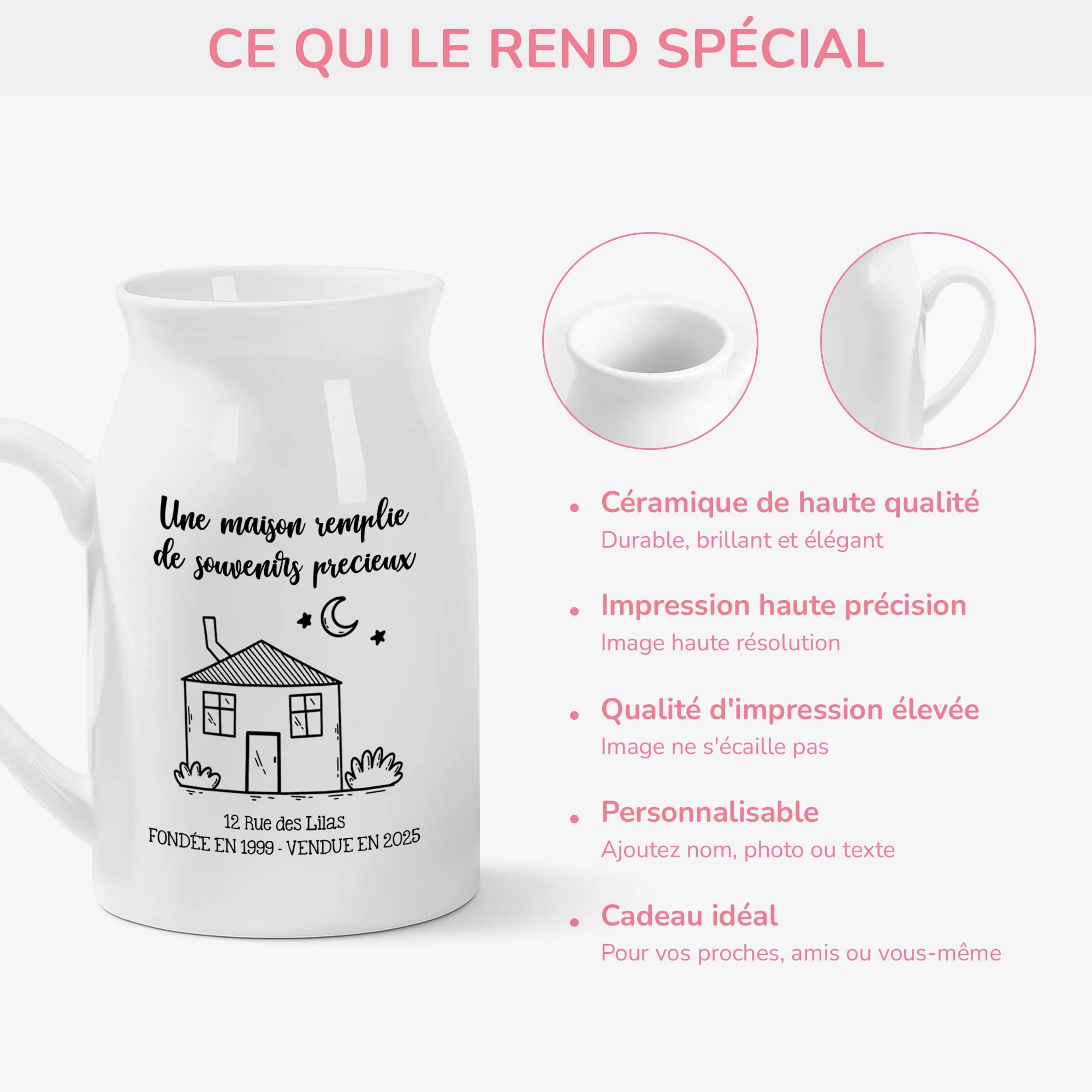 Vase personnalisé – La maison des souvenirs de famille - Image 4