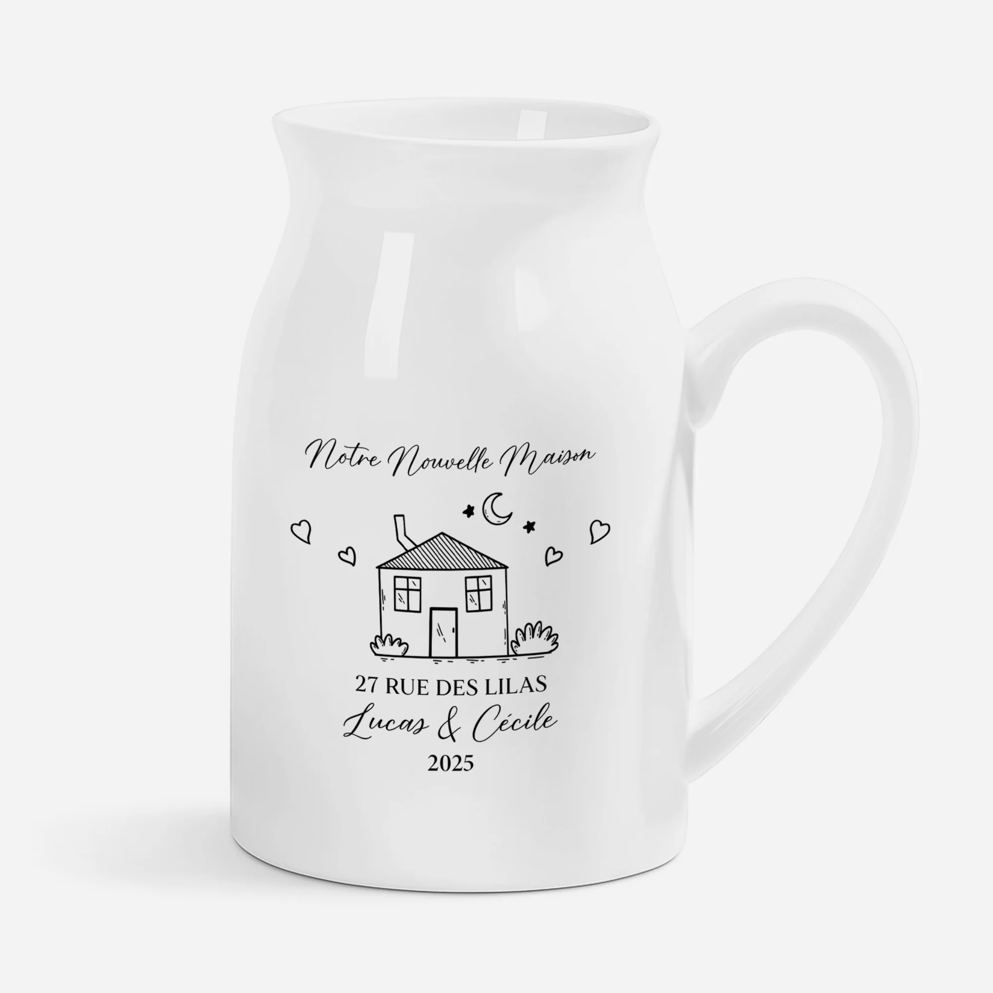 Vase Personnalisé Famille - Notre Nouvelle Maison