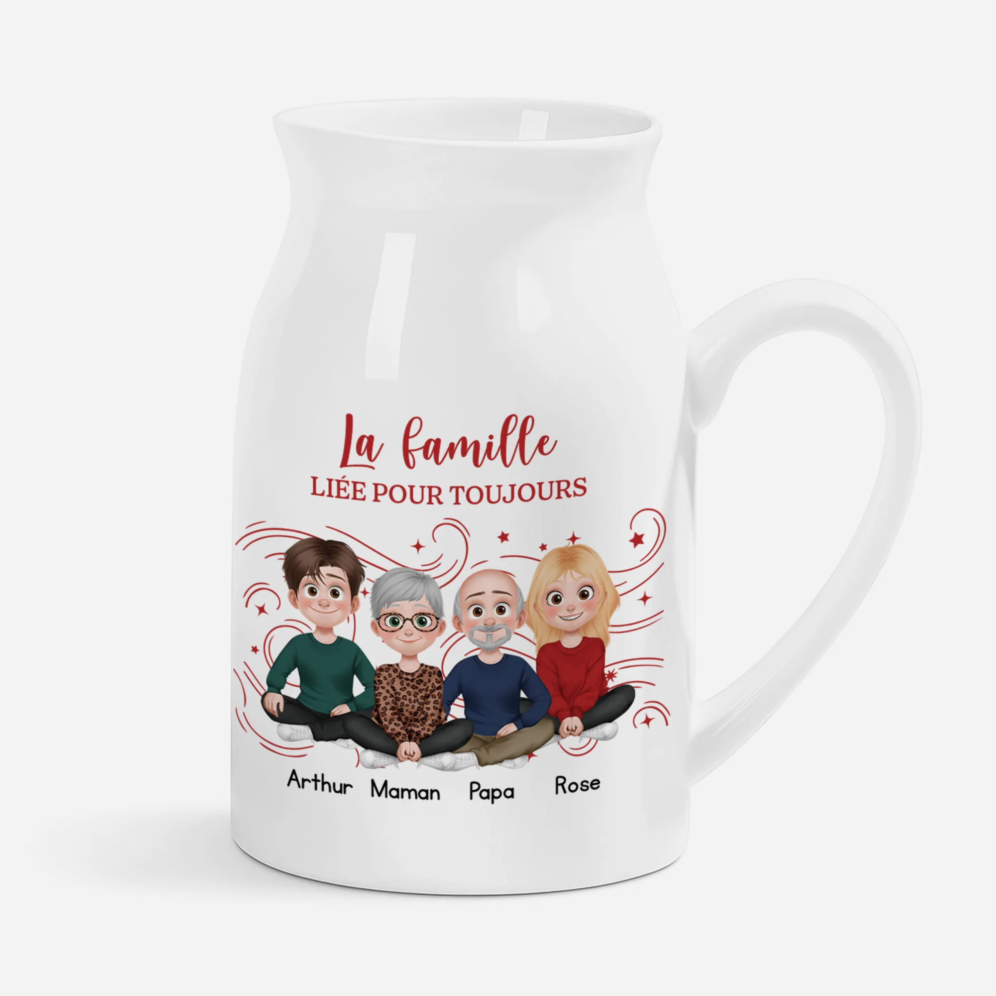 Vase Personnalisé - Famille Pour Toujours