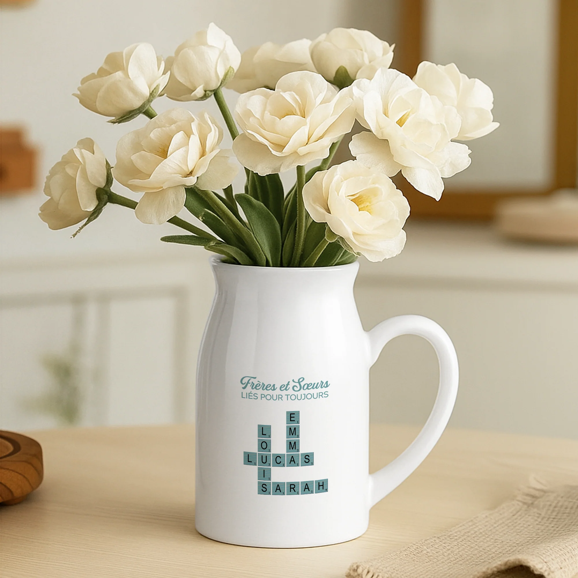 Vase Personnalisé - Mots-Croisés De Famille - Image 2
