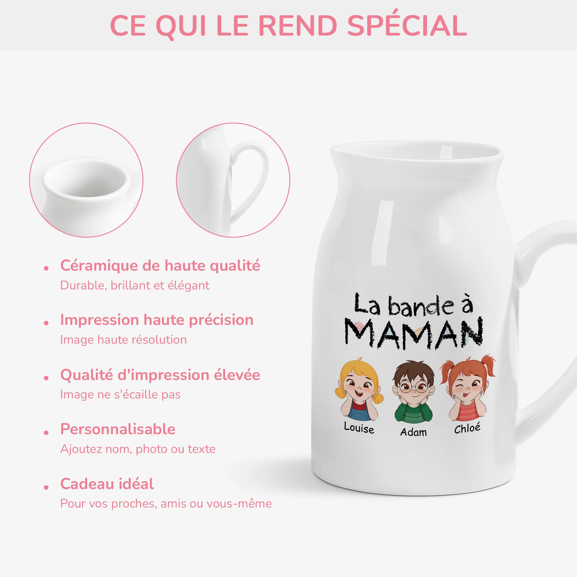 Vase Personnalisé - La Bande À Maman Mamie - Image 4