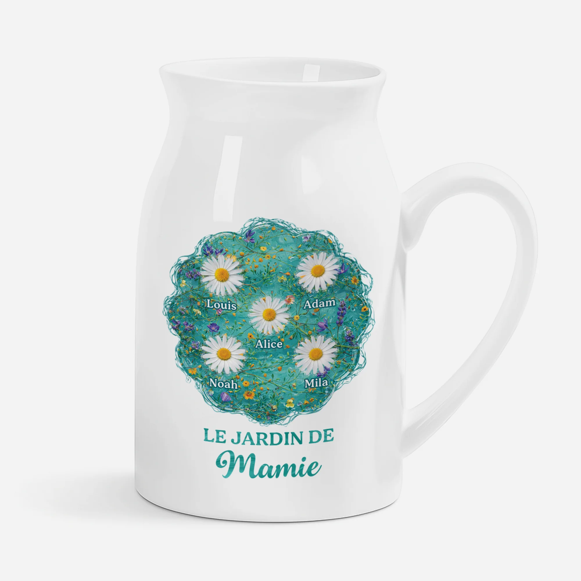 Vase Personnalisé | Le Jardin De Mamie Maman Style Résine