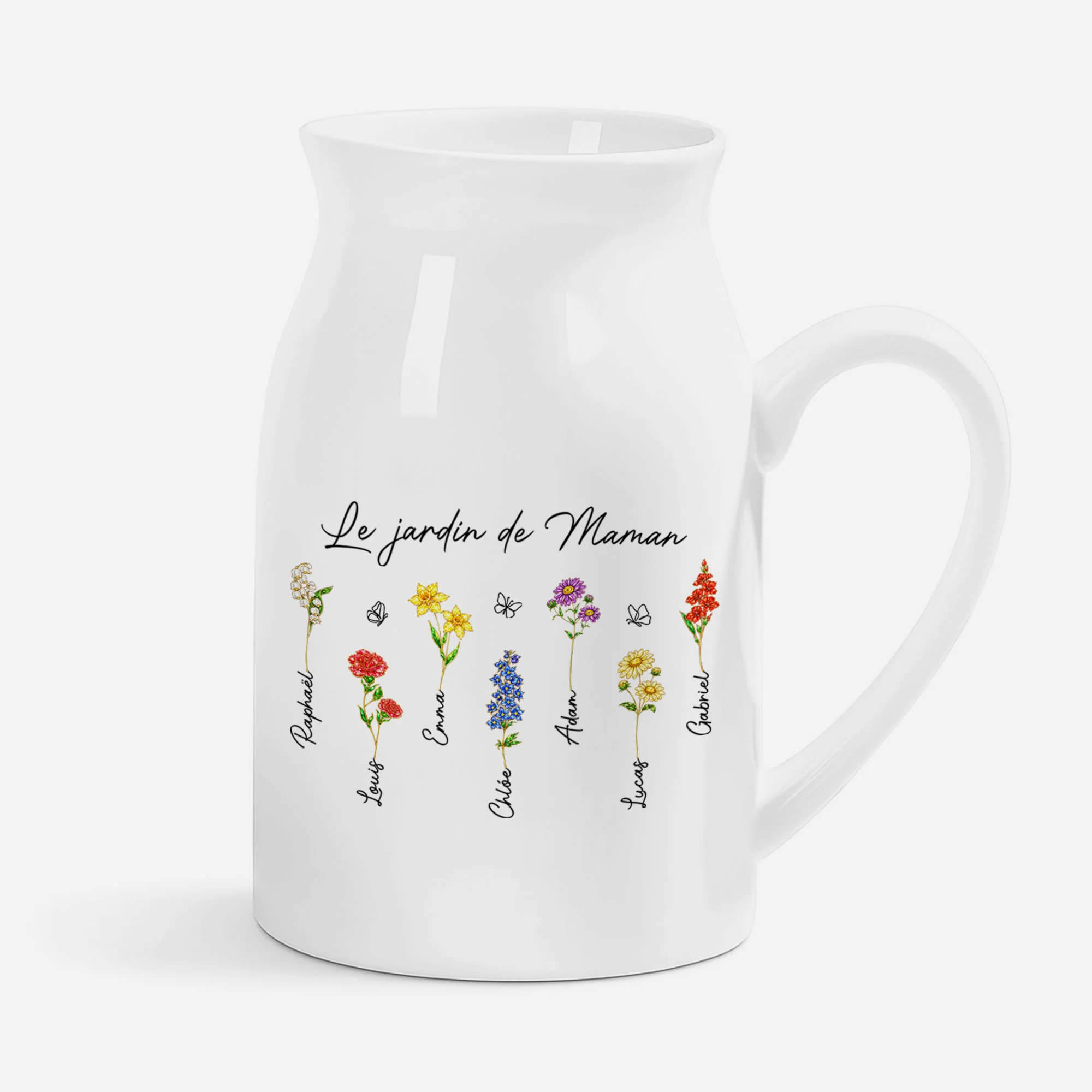 Vase Personnalisé Maman - Le Jardin De Maman