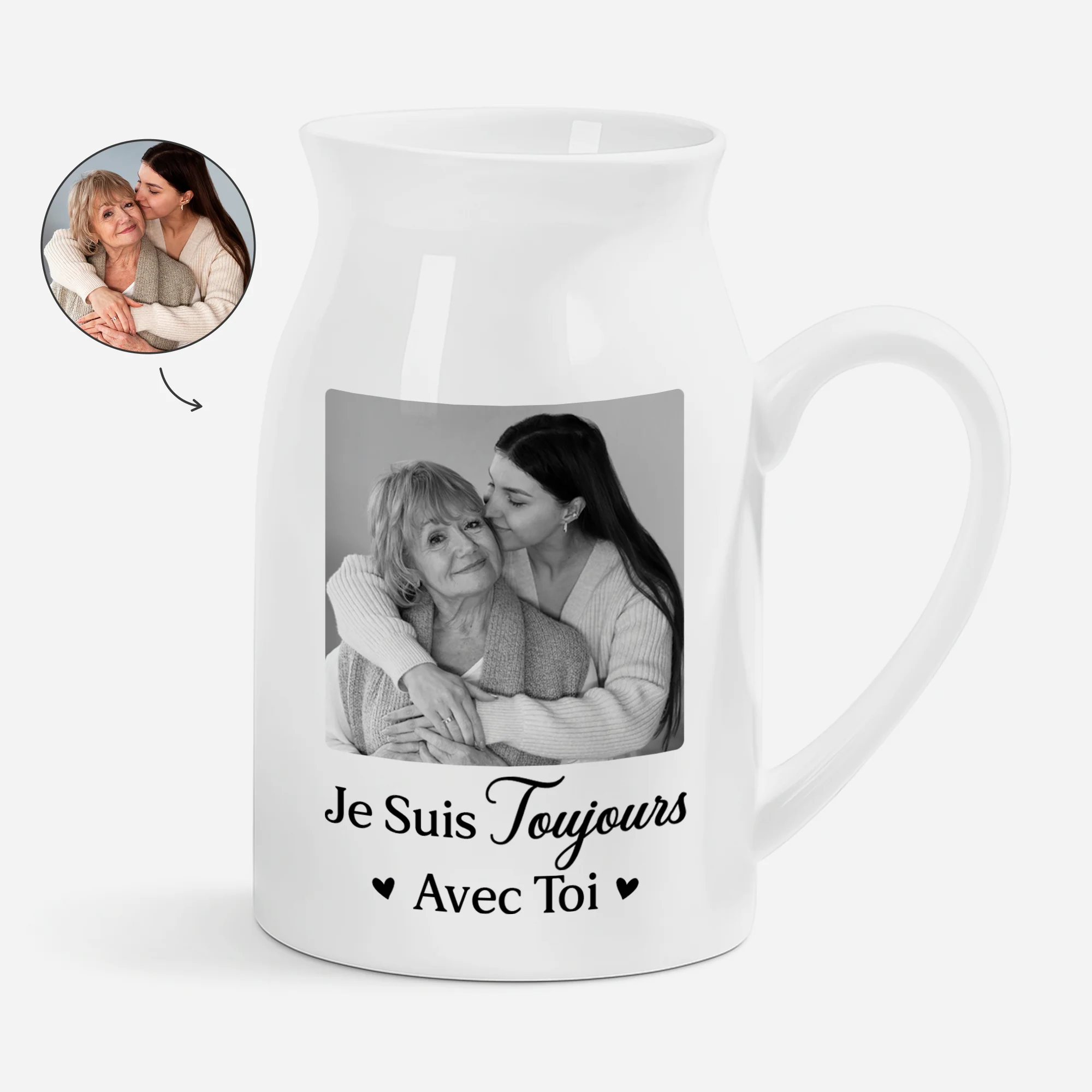 Vase Personnalisé | Maman Papa Toujours Avec Toi