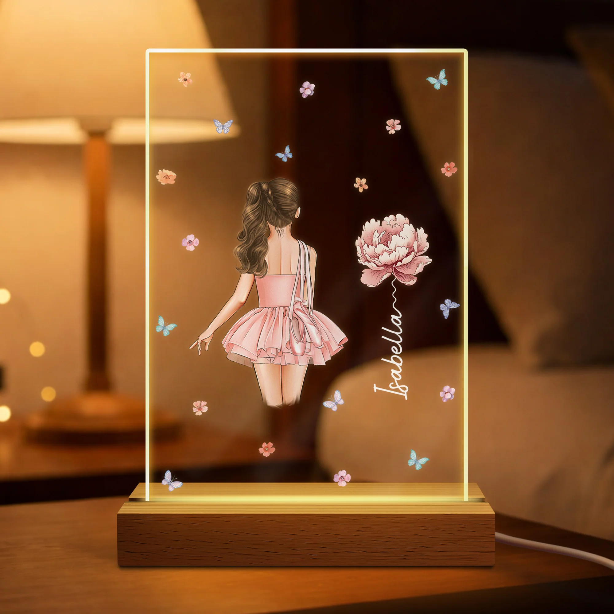 Veilleuse Enfant Personnalisée Prénom - Petite Ballerine