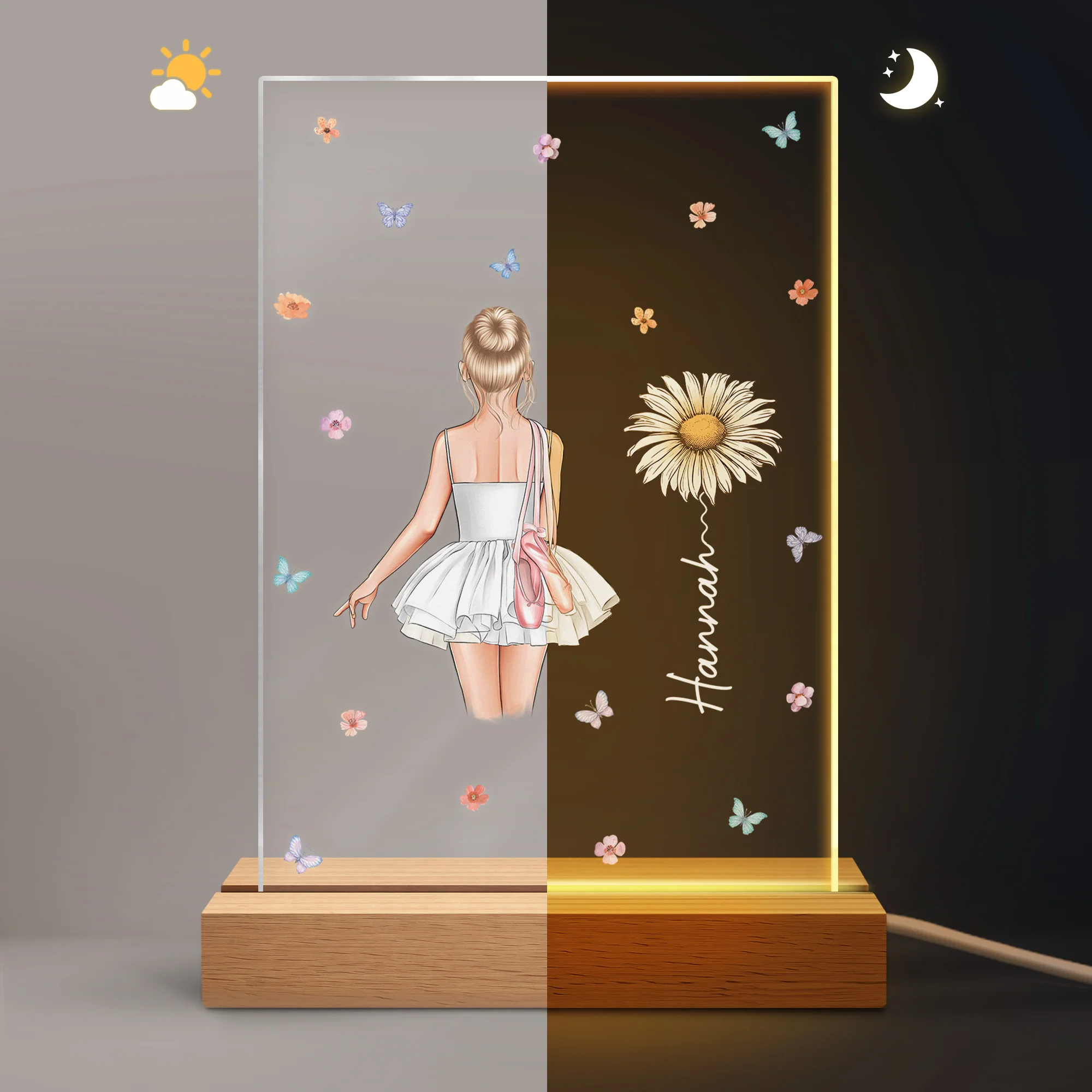 Veilleuse Enfant Personnalisée Prénom - Petite Ballerine - Image 5