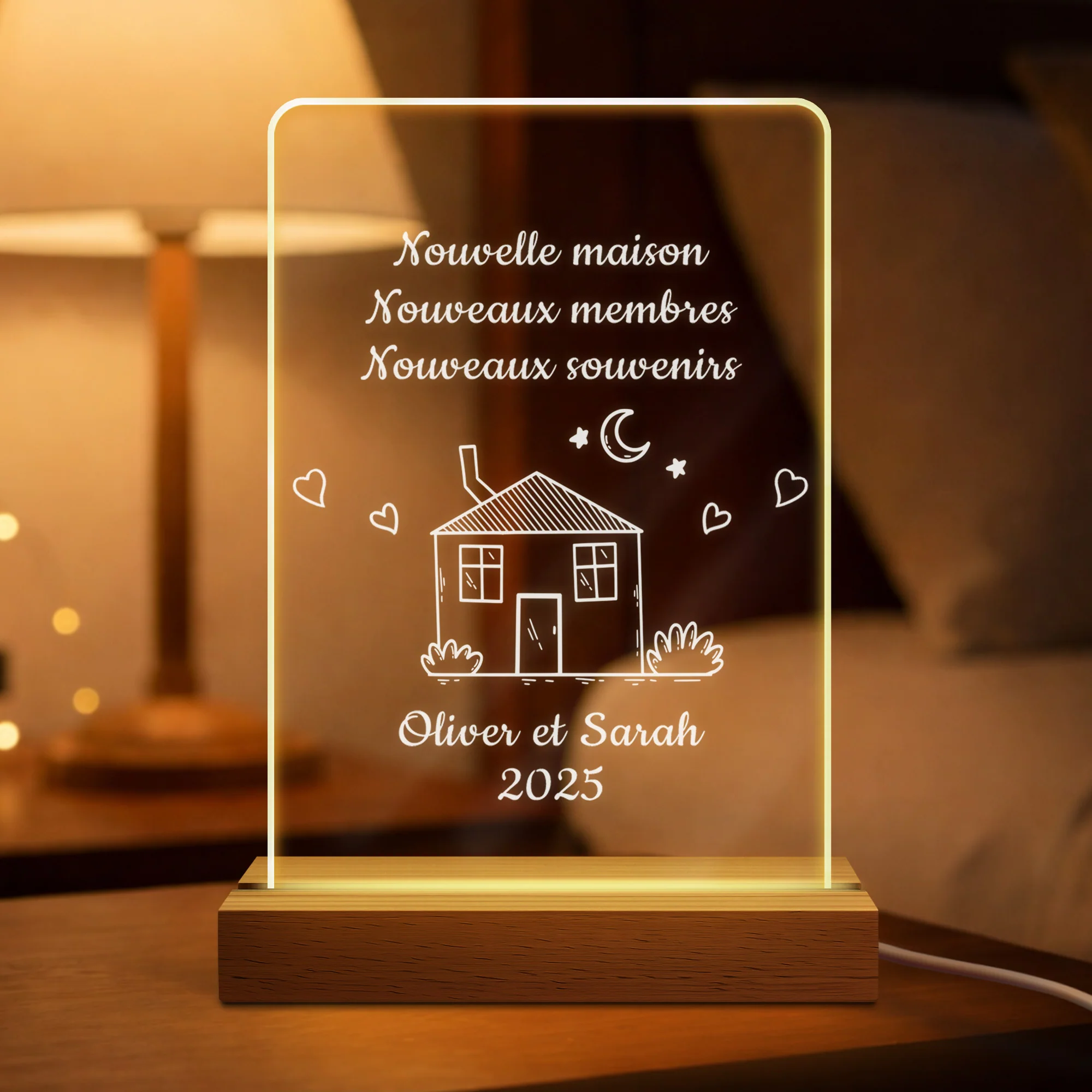 Veilleuse Personnalisée - Nouvelle Maison