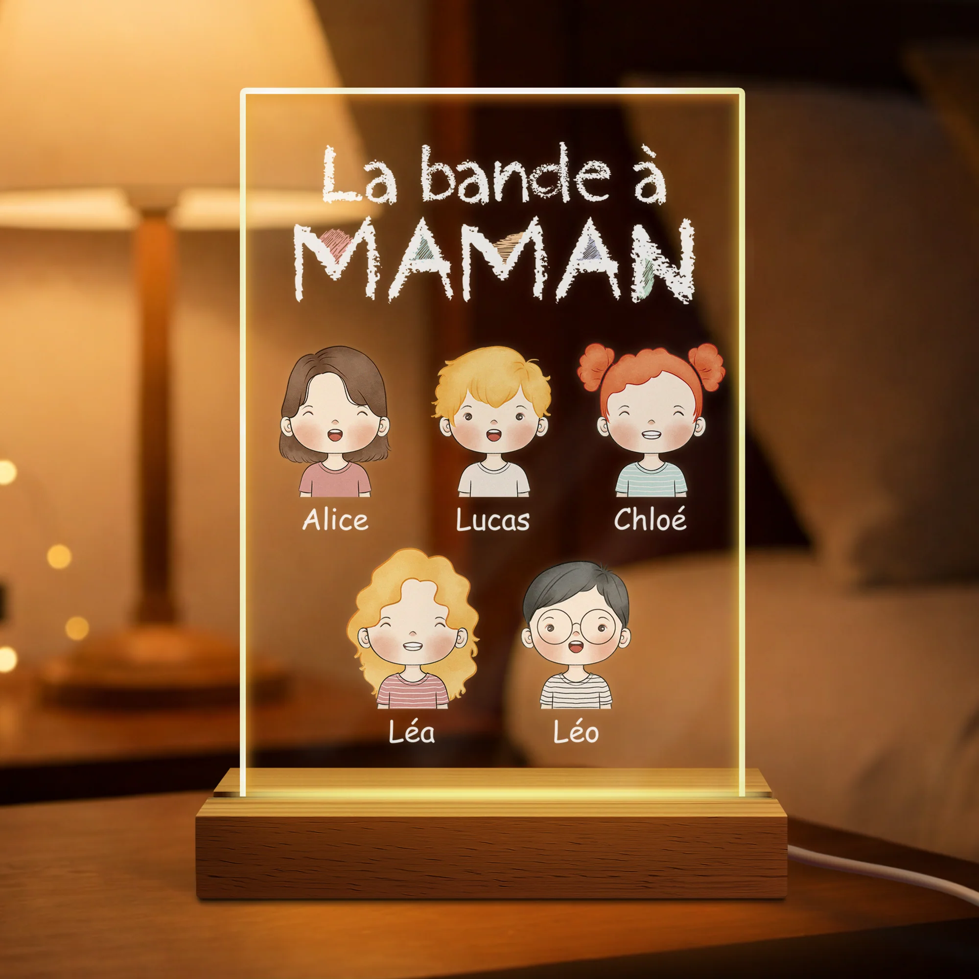 Veilleuse Personnalisé | La Bande À Maman Mamie