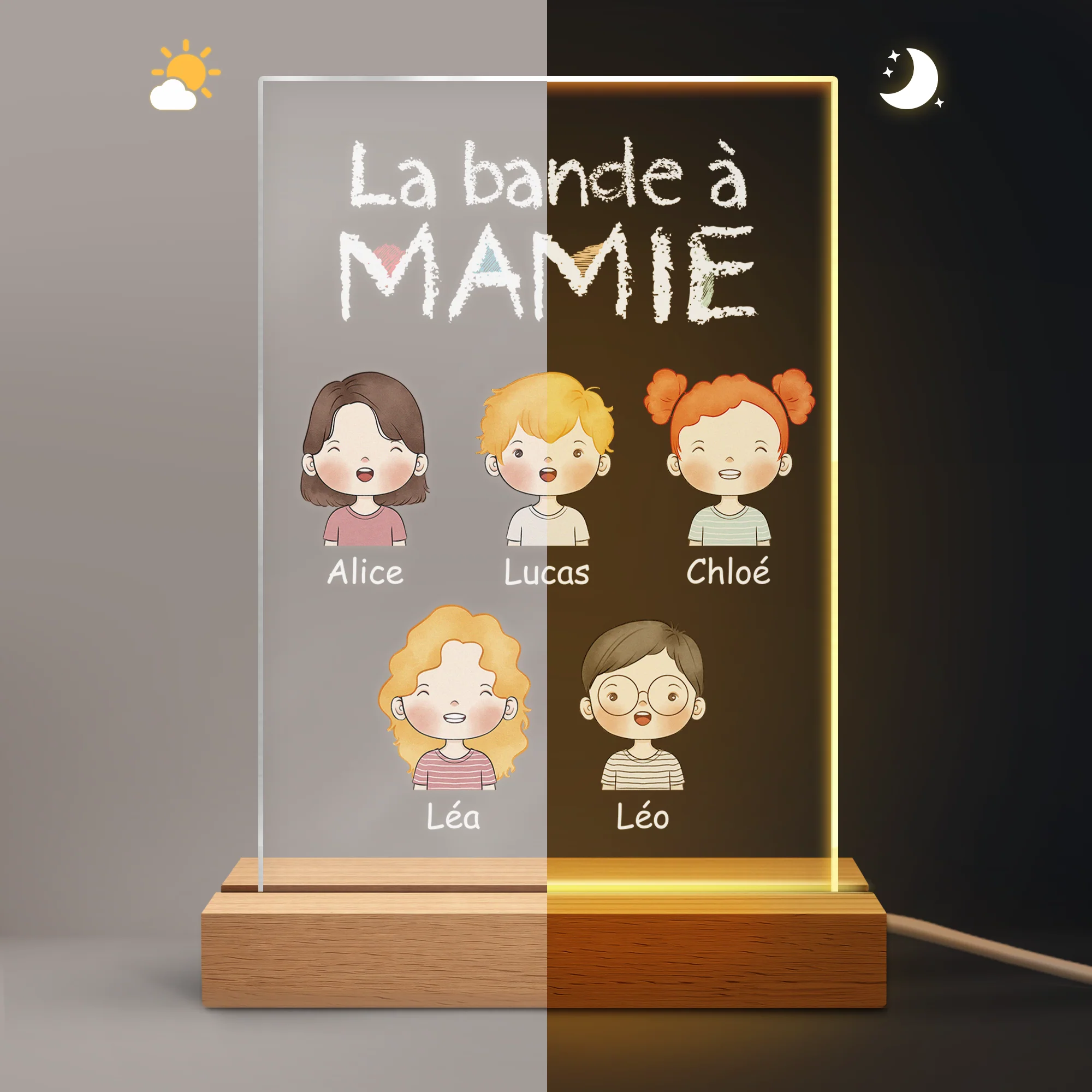 Veilleuse Personnalisé | La Bande À Maman Mamie - Image 5