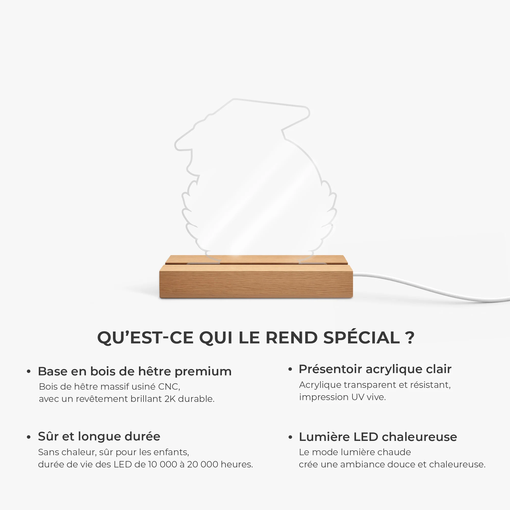 Veilleuse Personnalisée Photo - Cadeau Félicitation Diplôme Tous Tes Souvenirs - Image 4