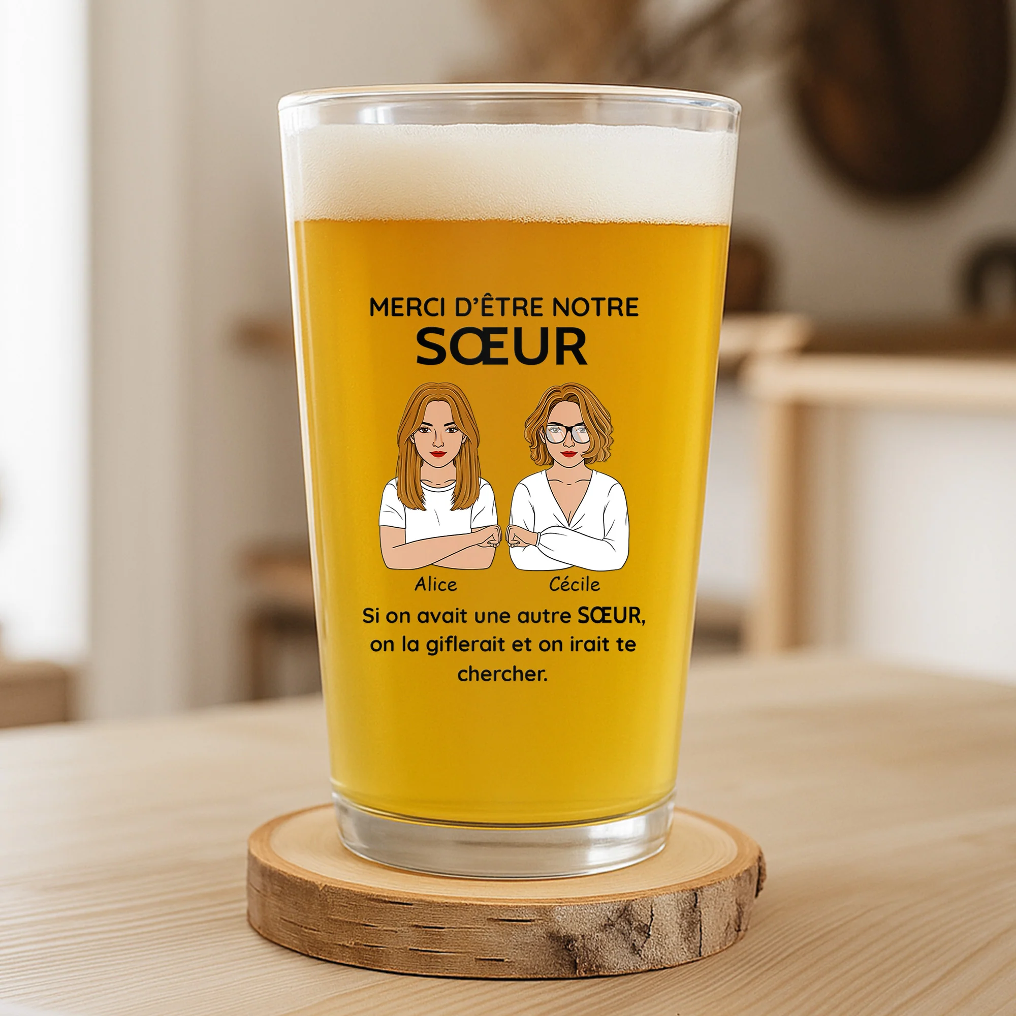 Verre Homme Personnalisé - Merci d’Être Mon Frère - Image 2