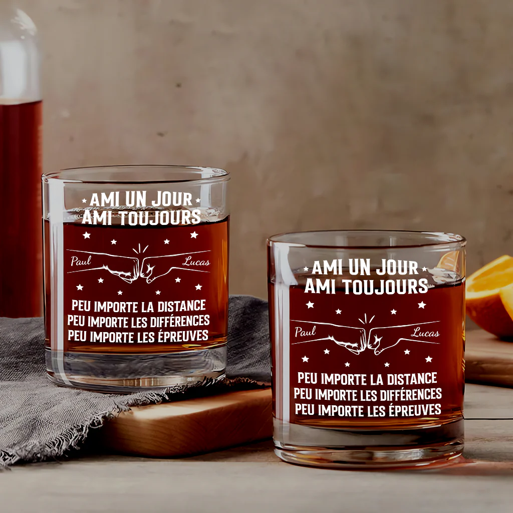 Verre À Whisky Personnalisé - Cadeau Pour Mon Frère Mon Ami - Image 2