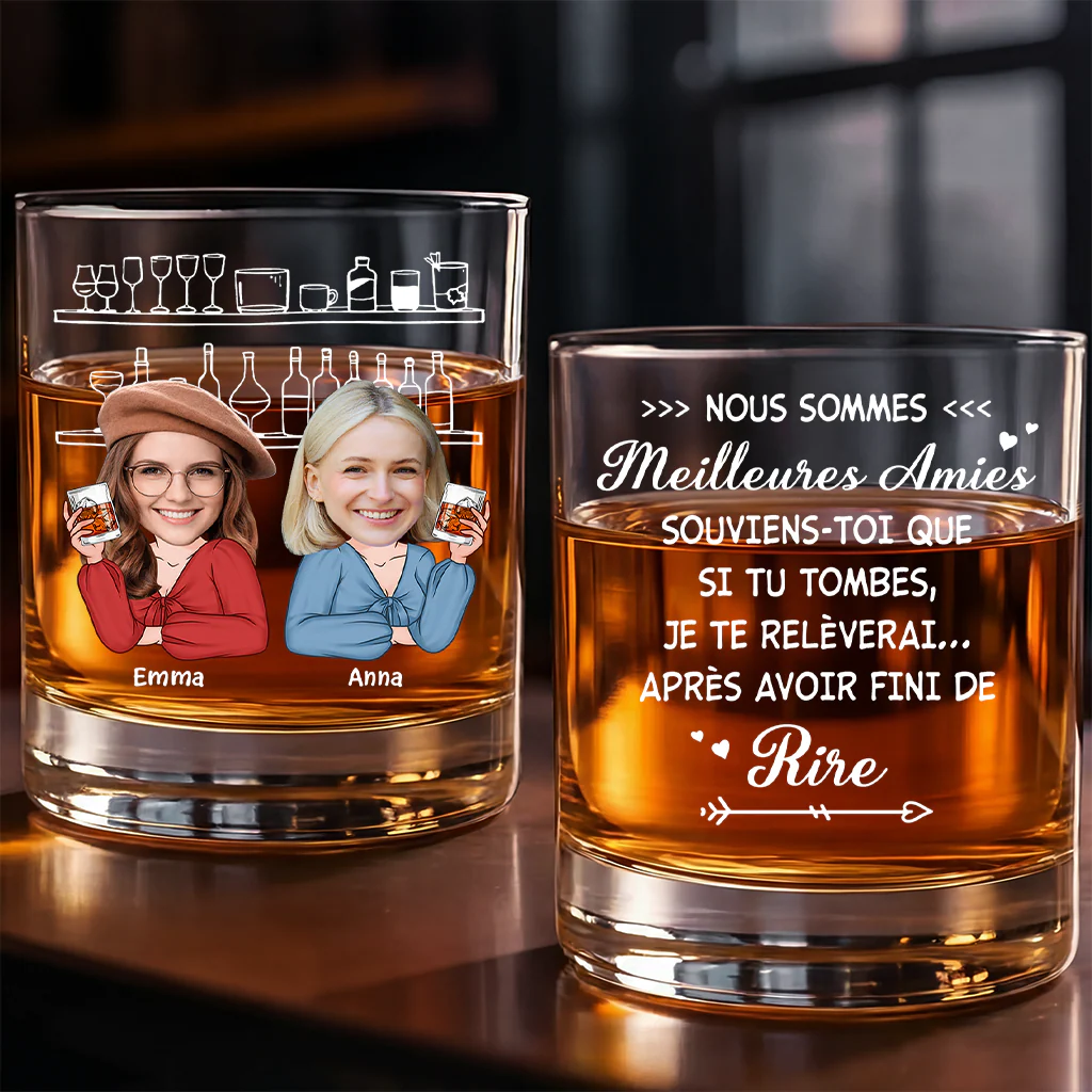 Cadeau Personnalisé Amie | Verre À Whisky Femme Nous Sommes Meilleures Amies - Image 2