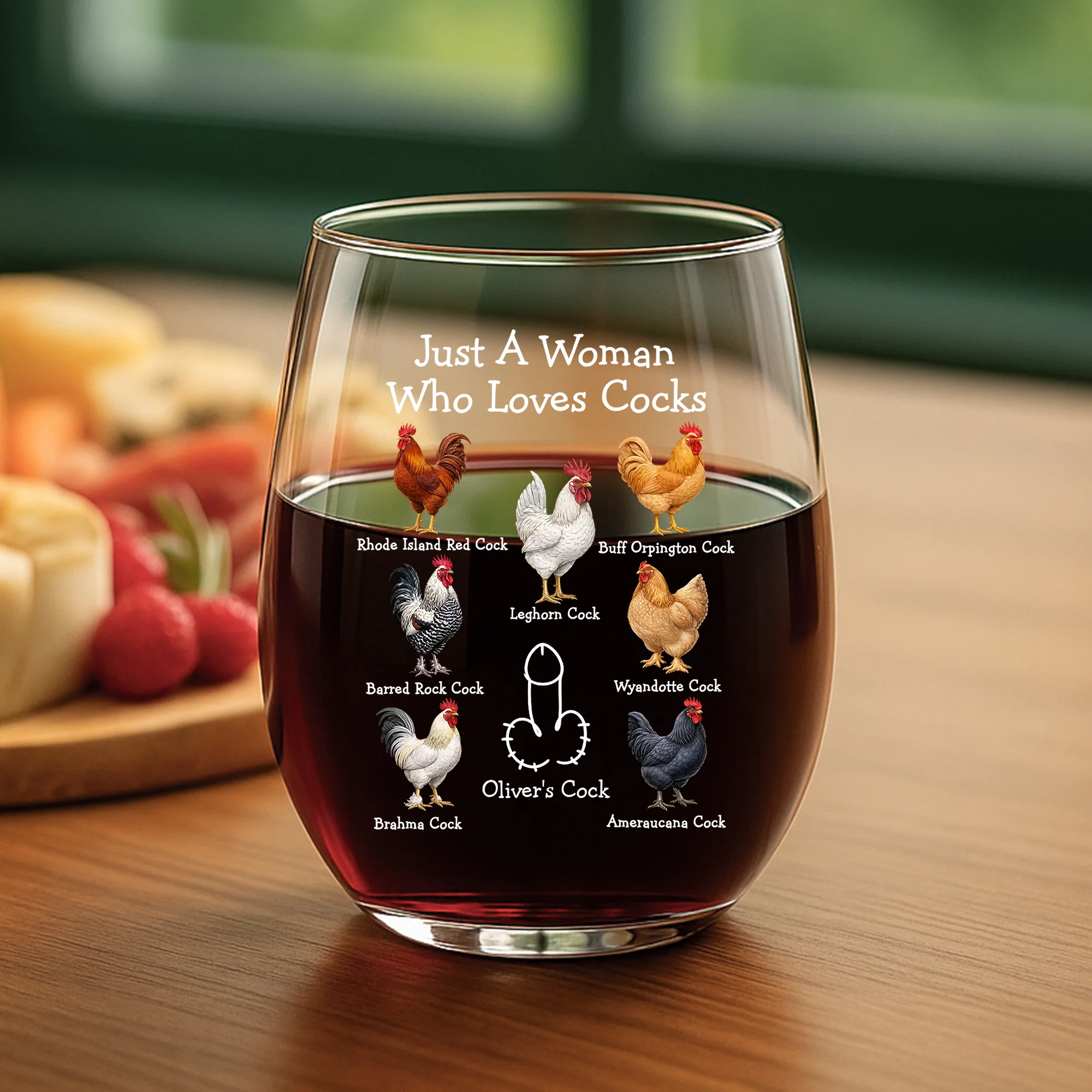 Verre À Whisky Personnalisé Humour Pour Femme/Homme - Nice Cocks - Image 2