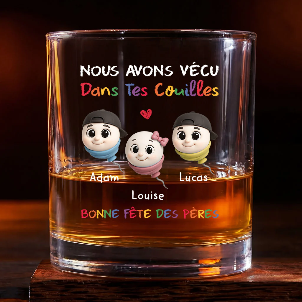 Verre À Whisky Personnalisé Papa Maman - Bonne Fête Des Pères Avec Humour