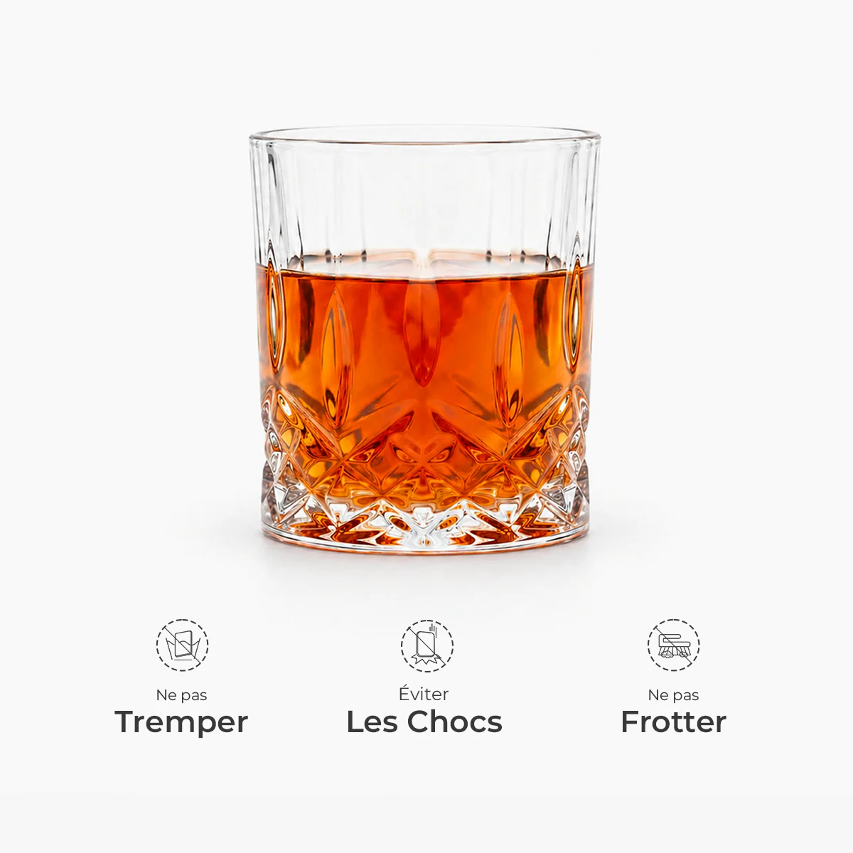 Verre Whisky Cristal Personnalisé - Cadeau Couple Merci Pour Tout - Image 4