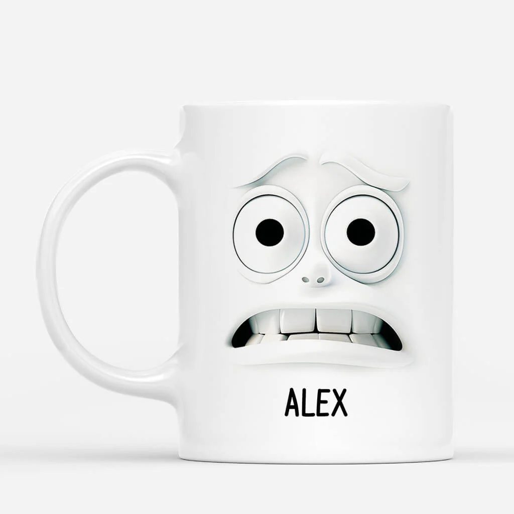Mug Personnalisé Humour 3D - Visage Souriant - Image 2
