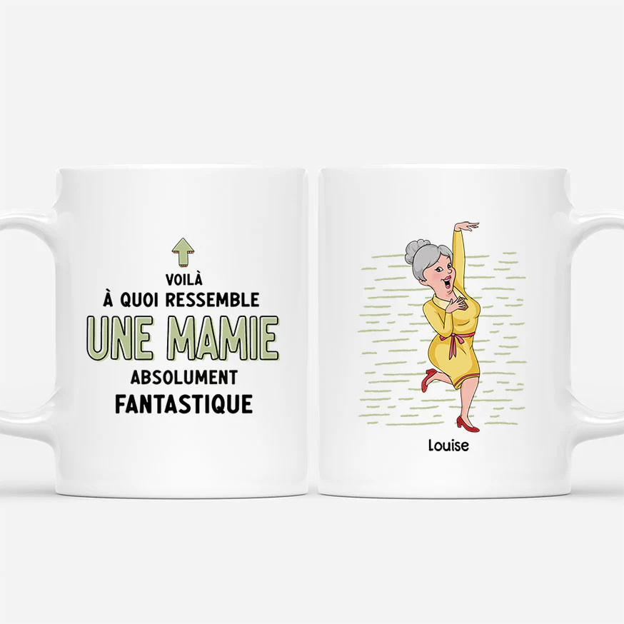 Mug Personnalisé Grand-Mère – Une Mamie Absolument Fantastique